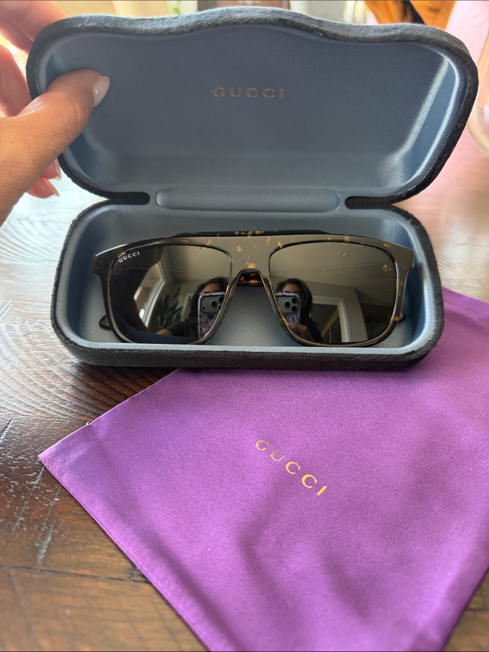 NEW! Authentic Gucci Tortoiseshell Frame Sunglasses